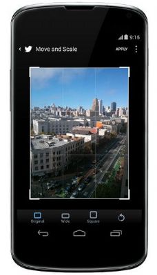 Twitter para Android ahora te permite recortar y rotar las fotos