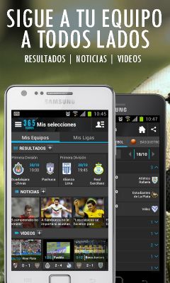 365Scores, los resultados y noticias de tus equipos preferidos en tu Android