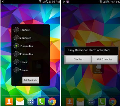 Easy Reminder, un widget para crear alarmas y recordatorios en Android