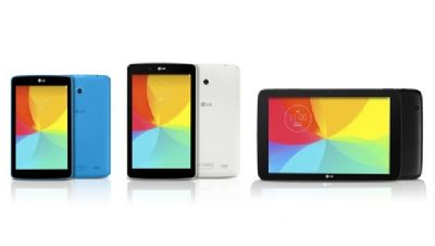 Las nuevas tablets LG G Pad vienen en 3 tamaños