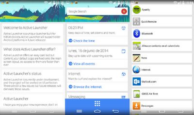 Active Launcher, un launcher que es identico a Google Now