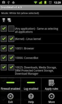 DroidWall: define que apps tienen acceso a Internet en tu Android