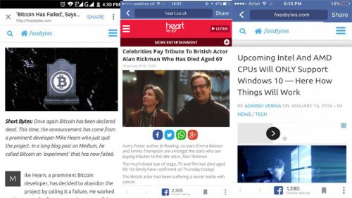 Desde hace mucho, la aplicacin mvil de Facebook incluye un navegador Web para ver los links contenidos en las publicaciones, ahora ese navegador bien potenciado, capaz de reemplazar a tu navegador habitual.