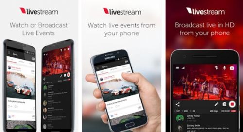 Livestream es un servicio de vídeo y audio en streaming disponible para dispositivos Android que permite seguir eventos transmitidos en vivo.