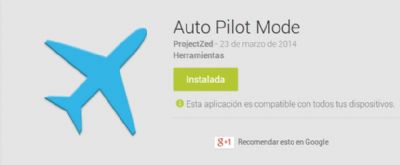 Ahorra batería de tu Android con Auto Pilot Mode que activa el Modo Avión cuando pierdes señal