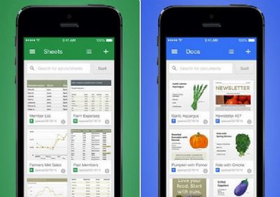 Google Docs y Google Sheets ahora son aplicaciones separadas para Android