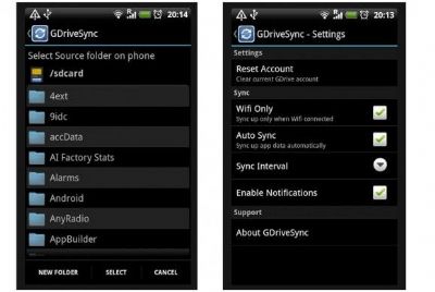 GDriveSync, sincronización rápida entre Android y Google Drive