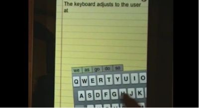 BlindType, teclado