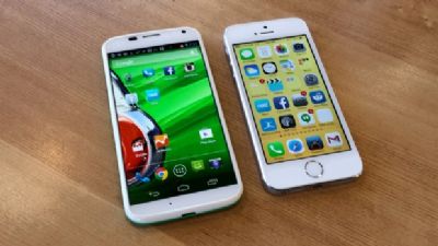 Samsung, Galaxy S5, iPhone